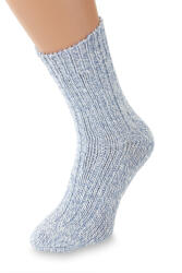 Wooline Șosete din lână Merino, tiv liber, albastru Mărime șosete: EUR 35-38