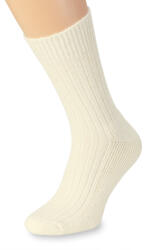 Wooline Șosete medicale 2 în 1 Merino Lână Naturală 7 femei, cu model crem. Velikost ponožek: EUR 39-42