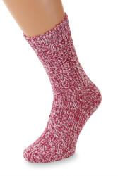 Wooline Șosete din lână Merino, roz intens, cu tiv liber Mărime șosete: EUR 35-38