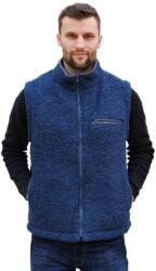 Wooline Vesta din lână de oaie, Sport, albastru închis Mărime: 2XL