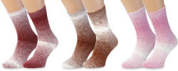 Wooline Șosete 3 în 1 Natural comfort, moi, femei 3 Velikost ponožek: EUR 35-38