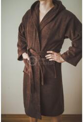 Wooline Halat de baie frote pentru saună, maro Mărime: 2XL