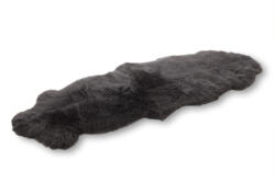 Wooline Covoraș din piele de oaie, oval, gri 200 x 75 cm Covor