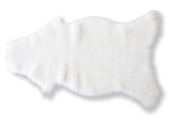 Wooline Piele de oaie albă TĂIATĂ SCURT, 95 x 55 cm Covor