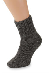 Wooline Șosete tricotate manual, 100% lână de oaie, negru Mărime șosete: EUR 34-36