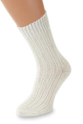 Wooline Șosete din lână Merino, tiv liber, alb crem Mărime șosete: EUR 35-38