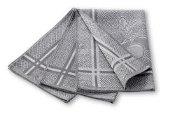 Wooline Prosoape de bucătărie jacquard 3 buc, ridichi, gri 50x70 cm
