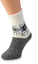 Wooline Șosete moi din lână cu fulg violet Mărime șosete: EUR 34-36