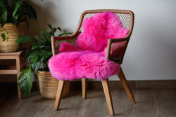 Wooline Piele de oaie, roz intens, 110 x 80 cm Covor