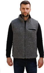 Wooline Vesta din lână de oaie, Sport, gri Mărime: 3XL