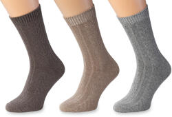 Wooline Set de șosete tradiționale pentru bărbați 3 în 1, model împletit 2 Velikost ponožek: EUR 44-47