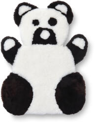 Wooline Covoraș panda din piele de oaie, alb/maro închis Covor