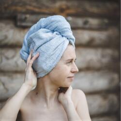 Wooline Turban pentru păr, albastru deschis