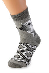 Wooline Șosete din lână, 100% lână, motiv urs polar Mărime șosete: EUR 39-42