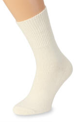 Wooline Șosete de sănătate 2 în 1 din lână merino naturală 5 femei, netede, cremă. Velikost ponožek: EUR 35-38