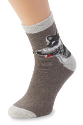 Wooline Șosete moi din lână cu motiv Husky Mărime șosete: EUR 43-46