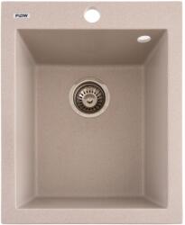 FLOW FCB-4149BA/1, Chiuveta de bucatarie din granit cu o cuva, seria BOARD, Avena, 410x495x190 mm, FLOW (18268) Chiuveta