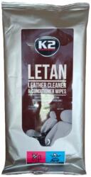 K2 Letan Leather Wipes 24 buc. - Letan Leather Cleaner & Conditioner Wipes K2 - șervețele pentru curățarea și îngrijirea pielii