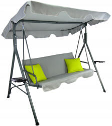  Leagan balansoar gradina Sersimo Vicenza, 3 locuri, 220kg, gri (KRE-9987)