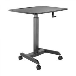 Blackmount Workstation Blackmount FWS08-4 reglabil in inaltine, pe roti, negru (BM-FWS08-4) - voipshop