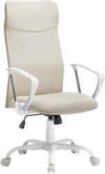 SONGMICS Scaun de birou ergonomic, reglabil pe inaltime, functie balans, maxim 120 kg, 64x64x120 cm, bej (EZ-OBN034K01)