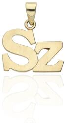 Gold letter pendants 14 K arany Sz Betű medál - AU-XS2-SZ-90 (AU-XS2-SZ-90)