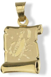Gold horoscope pendants 14 karátos arany skorpió horoszkóp medál - AU1-1-3-08-90 (AU1-1-3-08-90)