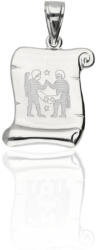 Fine Silver 925-ös ezüst ikrek horoszkóp medál - AG1-1-3-03-140 (AG1-1-3-03-140)