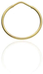 Gold earrings for ladies AU-FU-S-18-30 - 1 db 18 mm-es 14 karátos arany unisex karika fülbevaló (AU-FU-S-18-30)