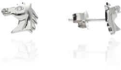 Fine Silver AG122995 - Ezüst beszúrós ló fülbevaló (AG122995)
