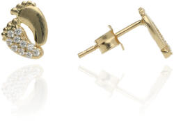 Gold earrings for ladies AU84515 - 14 karátos arany beszúrós fülbevaló (AU84515)