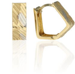 Gold earrings for ladies AU54802 - 14 karátos arany női fülbevaló Francia patentzárral (AU54802)