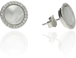 Fine Silver AG122617 - Ezüst beszúrós fülbevaló stekkerzárral (AG122617)