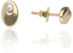 Gold earrings for ladies AU67158 - 14 karátos arany női beszúrós fülbevaló (AU67158)