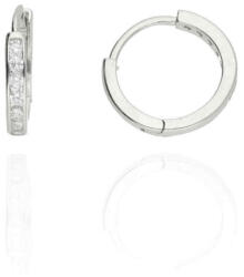 Fine Silver AG124517 - Ezüst beakasztós női fülbevaló pár (AG124517)