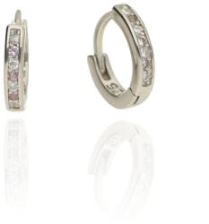 Fine Silver AG123341 - Ezüst bepattintós női fülbevaló pár (AG123341)