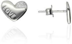 Fine Silver AG124712 - Ezüst beszúrós fülbevaló (AG124712)