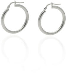 Fine Silver AG123735 - Ezüst karika fülbevaló pár sorompó zárral (AG123735)