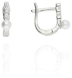 Fine Silver AG124530 - Ezüst francia záras női fülbevaló pár (AG124530)