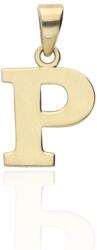 Gold letter pendants 14 K arany P Betű medál - AU-XS2-P-60 (AU-XS2-P-60)