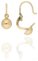 Gold earrings for ladies AU76817 - 14 karátos arany fülbevaló elöl kapcsolódó zárral (AU76817)