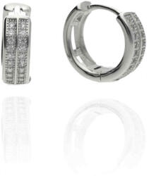 Fine Silver AG124728 - Ezüst bepattintós női fülbevaló pár (AG124728)