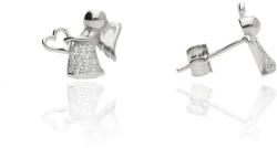 Fine Silver AG121016 - Ezüst beszúrós fülbevaló (AG121016)