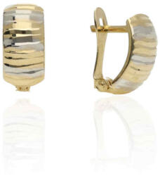 Gold earrings for ladies AU86353 - 14 karátos arany női fülbevaló Francia patentzárral (AU86353)