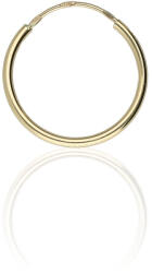 Gold earrings for ladies AU-FU-S-17-30 - 14 karátos arany unisex fülbevaló 1 db - Ø17, 00 mm (AU-FU-S-17-30)