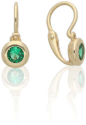 Gold earrings for ladies AU72658 - 14 karátos arany fülbevaló elöl kapcsolódó zárral (AU72658)