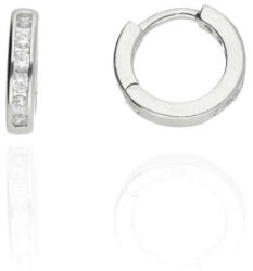 Fine Silver AG124525 - Ezüst beakasztós női fülbevaló pár (AG124525)