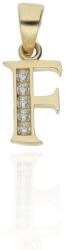 Gold letter pendants 14 K arany F Betű medál - AU-XS1-F-50 (AU-XS1-F-50)