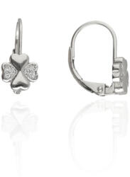 Fine Silver AG123716 - Ezüst karika fülbevaló pár sorompó zárral (AG123716)