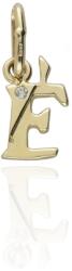 Gold letter pendants 14 K arany É Betű medál - AU-XS3-EE-40 (AU-XS3-EE-40)